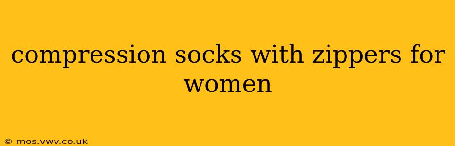 compression socks with zippers for women