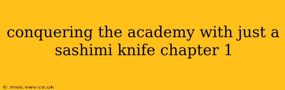 conquering the academy with just a sashimi knife chapter 1