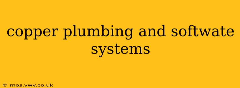 copper plumbing and softwate systems