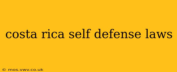 costa rica self defense laws