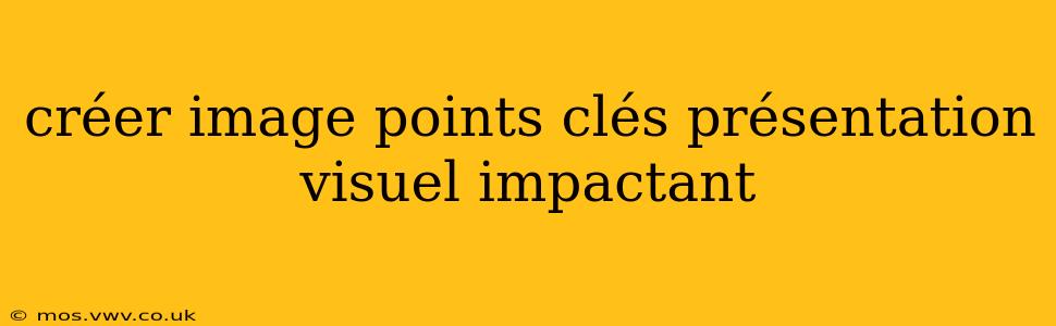 créer image points clés présentation visuel impactant