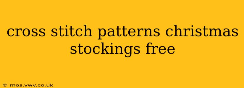 cross stitch patterns christmas stockings free