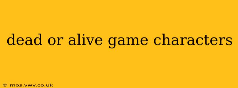 dead or alive game characters