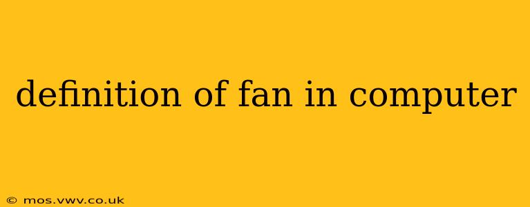definition of fan in computer