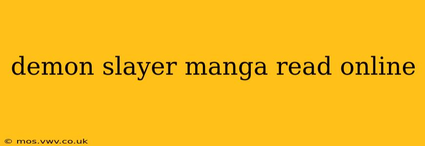 demon slayer manga read online