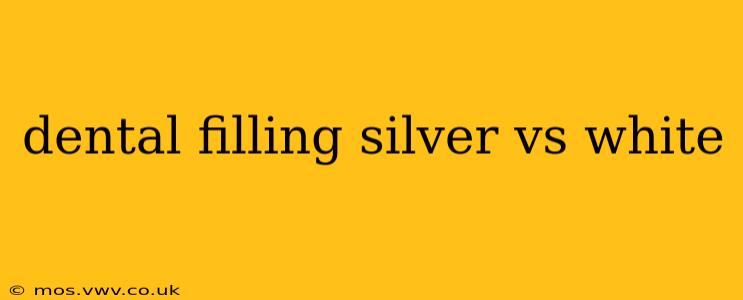 dental filling silver vs white