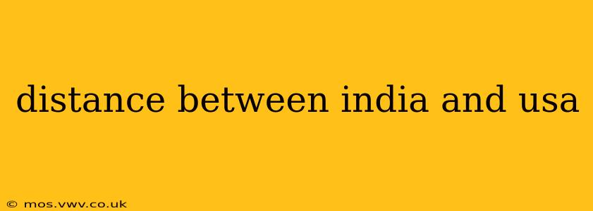 distance between india and usa