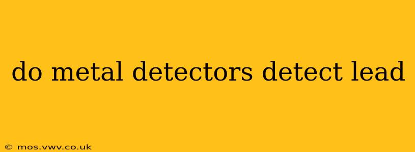 do metal detectors detect lead