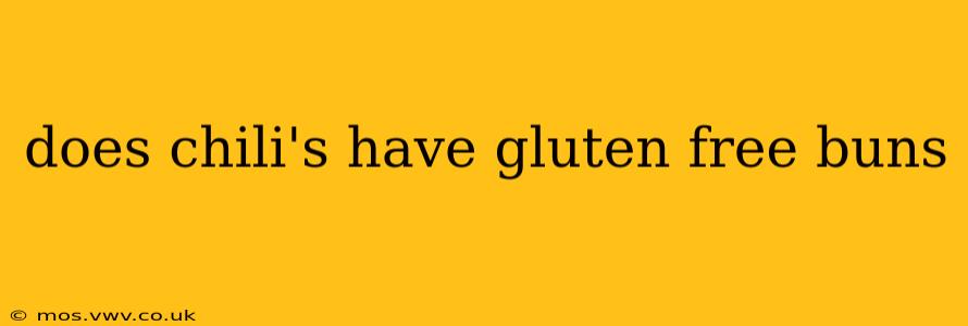 does chili's have gluten free buns