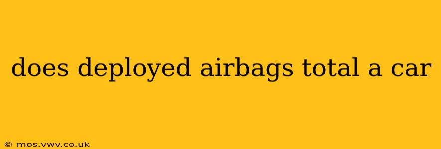 does deployed airbags total a car