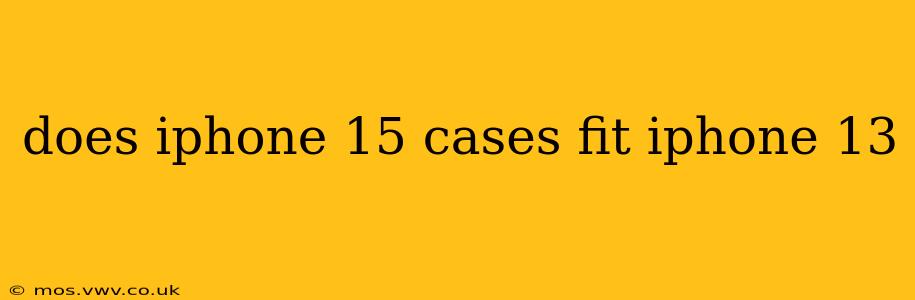 does iphone 15 cases fit iphone 13