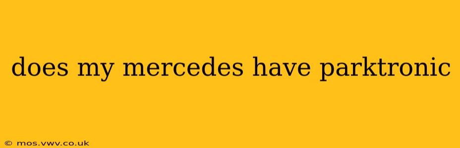 does my mercedes have parktronic