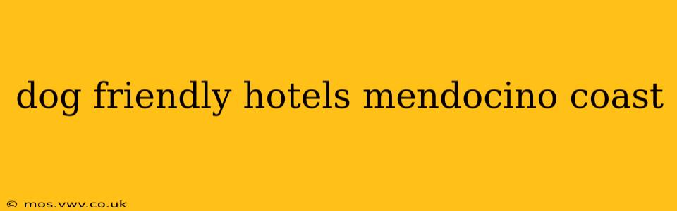dog friendly hotels mendocino coast