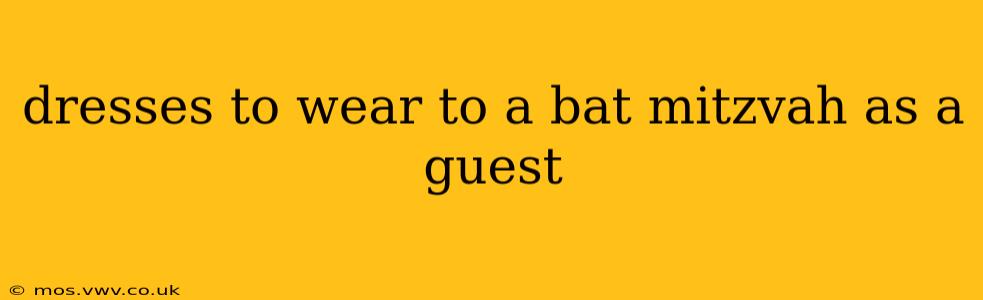 dresses to wear to a bat mitzvah as a guest