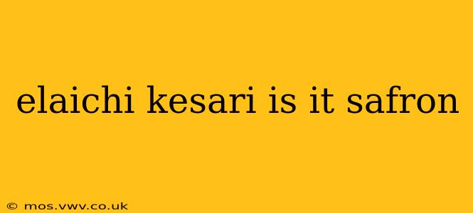 elaichi kesari is it safron