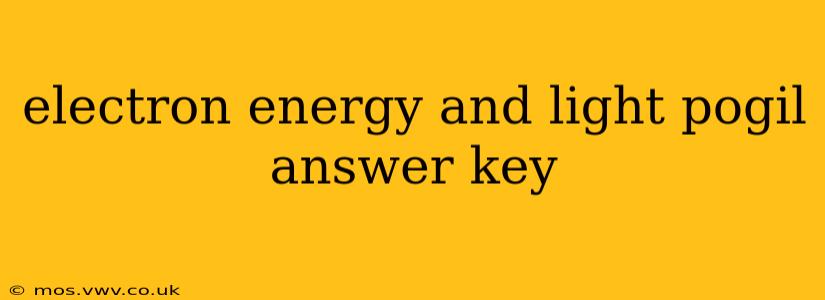 electron energy and light pogil answer key