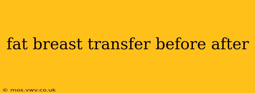 fat breast transfer before after