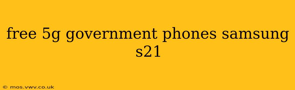 free 5g government phones samsung s21