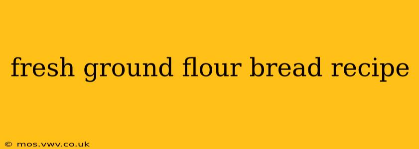 fresh ground flour bread recipe