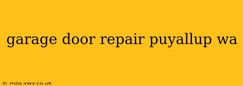 garage door repair puyallup wa