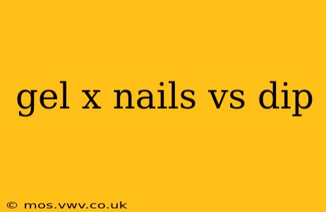 gel x nails vs dip