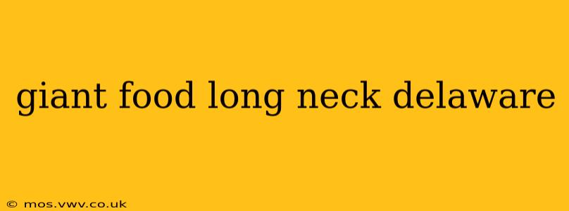 giant food long neck delaware
