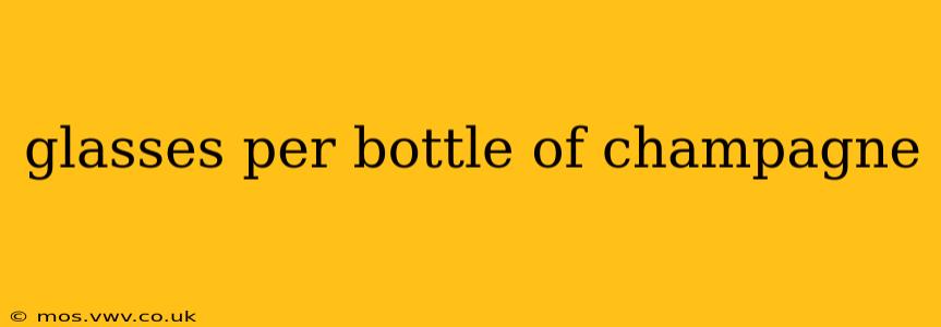 glasses per bottle of champagne