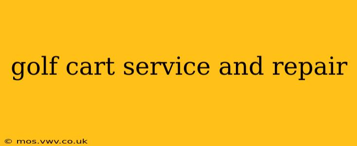golf cart service and repair