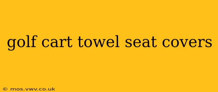 golf cart towel seat covers