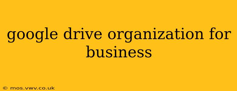 google drive organization for business