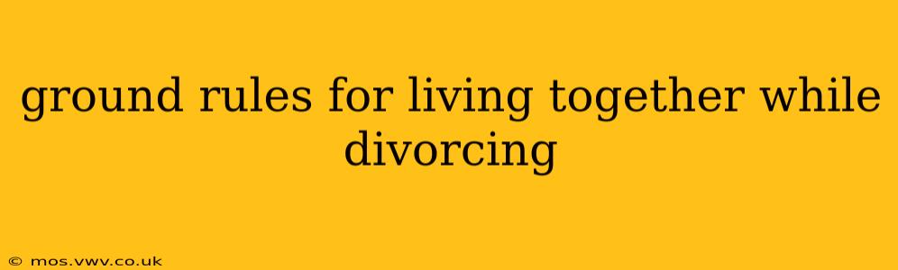 ground rules for living together while divorcing