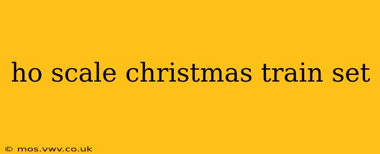ho scale christmas train set