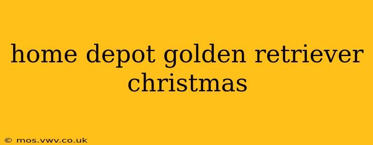home depot golden retriever christmas