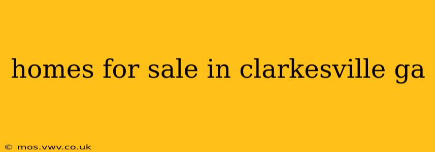 homes for sale in clarkesville ga
