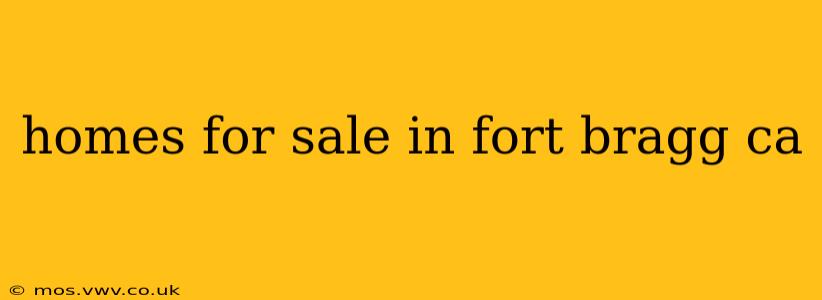 homes for sale in fort bragg ca