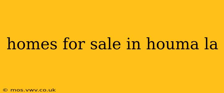 homes for sale in houma la