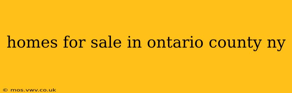 homes for sale in ontario county ny