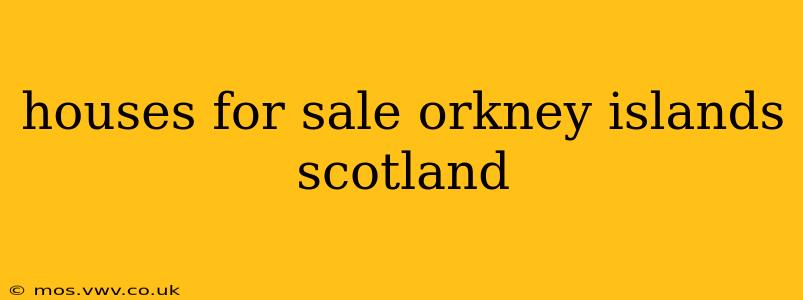 houses for sale orkney islands scotland