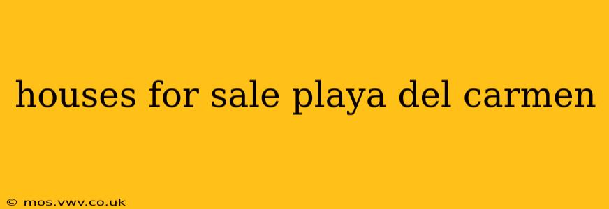 houses for sale playa del carmen