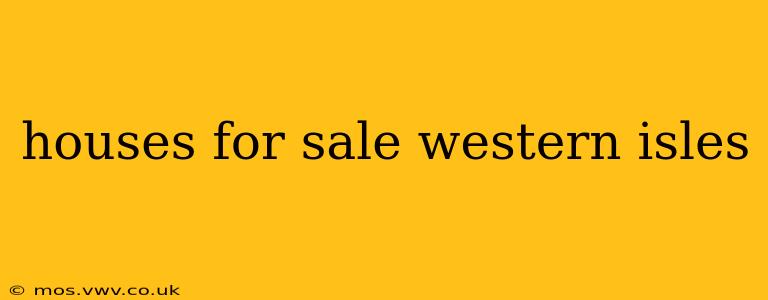 houses for sale western isles