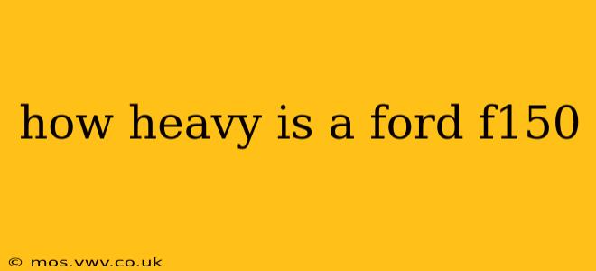 how heavy is a ford f150