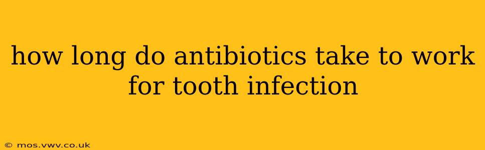 how long do antibiotics take to work for tooth infection