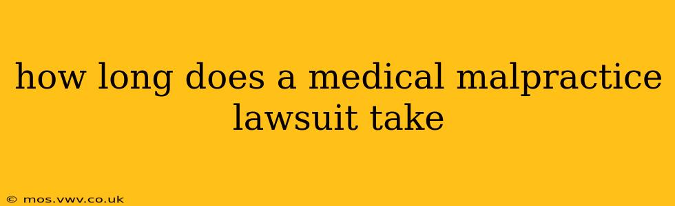 how long does a medical malpractice lawsuit take
