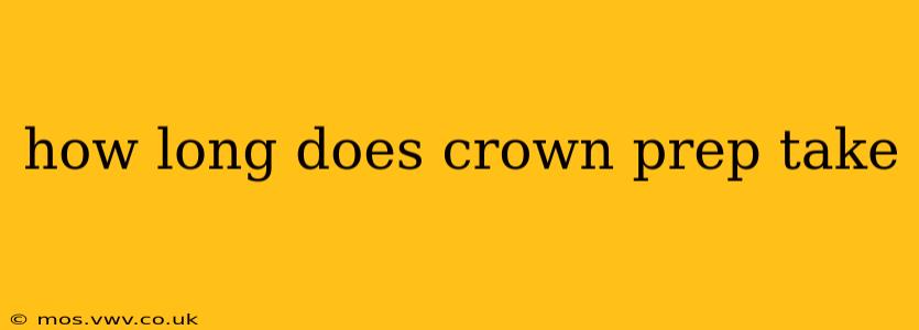 how long does crown prep take