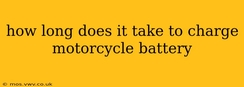 how long does it take to charge motorcycle battery