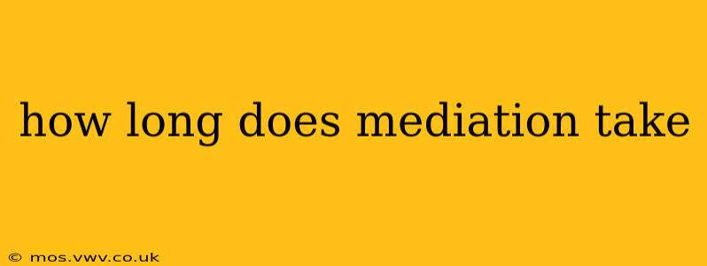how long does mediation take