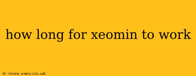 how long for xeomin to work