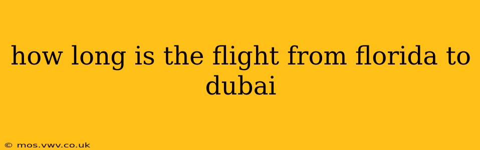 how long is the flight from florida to dubai