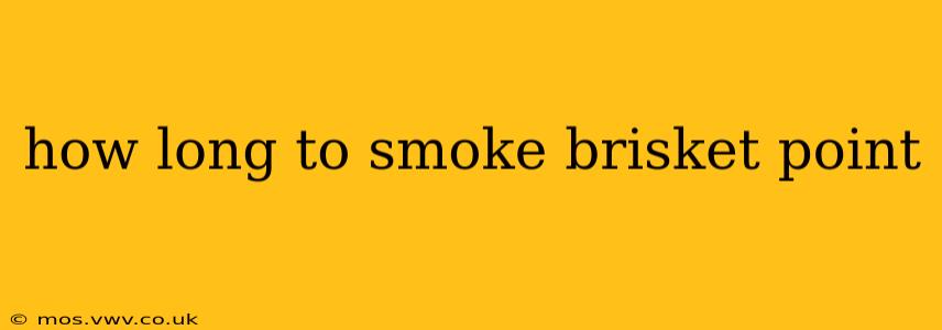how long to smoke brisket point