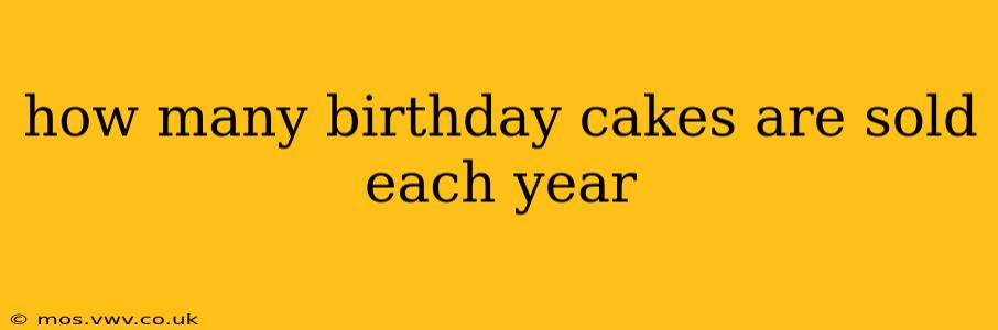 how many birthday cakes are sold each year